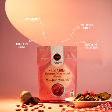 Multi Millet Beetroot Macaroni Pasta