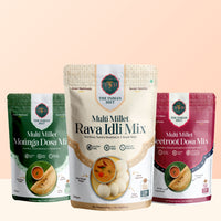Multi Millet Instant Idli-Dosa Mix Breakfast Combo