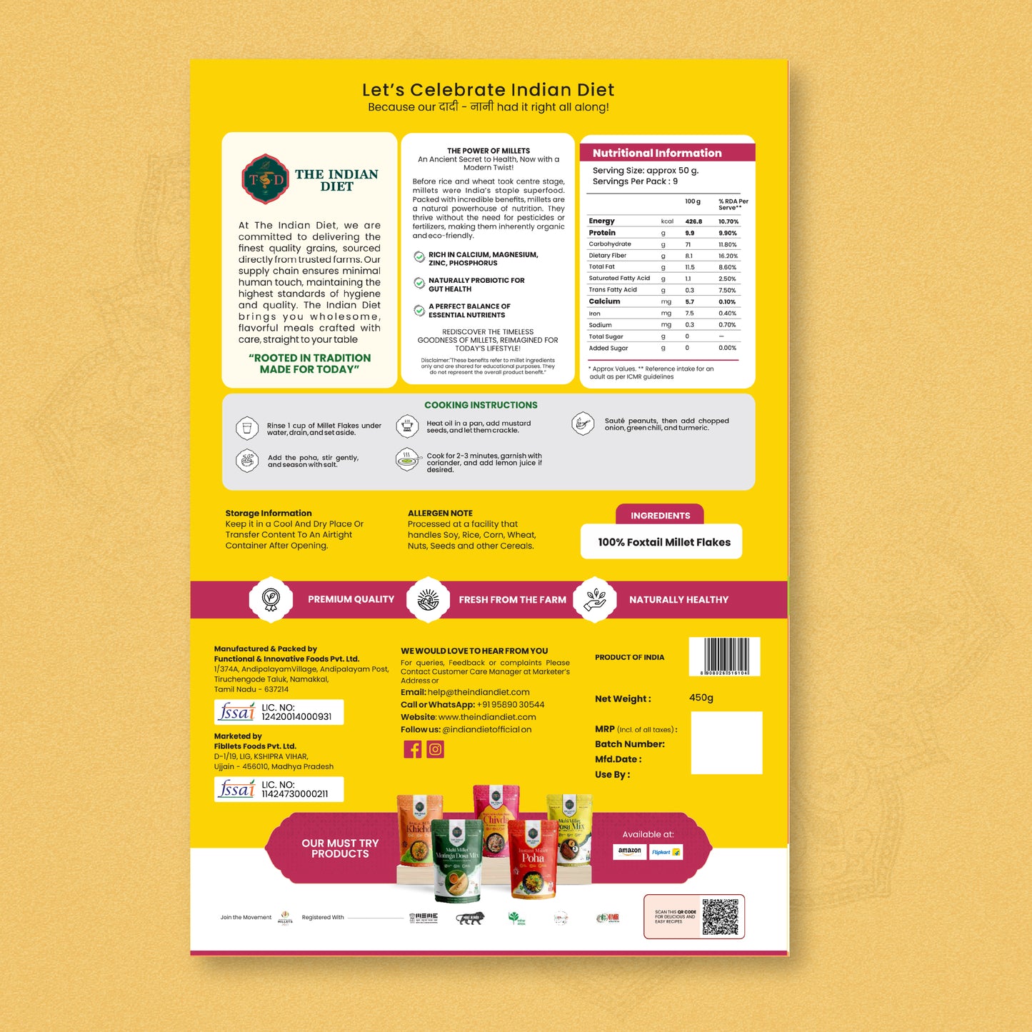 Foxtail Millets Flakes